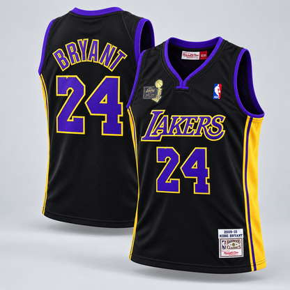 Kobe Bryant #24 Los Angeles Lakers 2009-10 Finals Swingman Basketball Jersey – All Stitched
