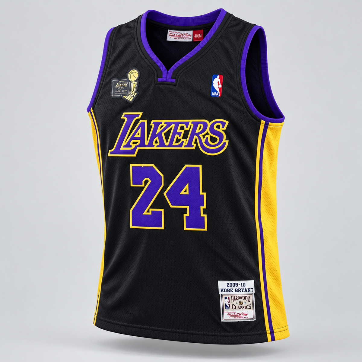 Kobe Bryant #24 Los Angeles Lakers 2009-10 Finals Swingman Basketball Jersey – All Stitched