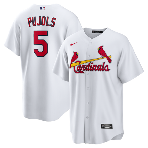 Men's St. Louis Cardinals Albert Pujols Nike White Home Retired Player Replica Jersey