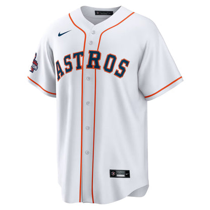 Men's Houston Astros Yordan Alvarez White 2022 World Series Champions Home Replica Jersey